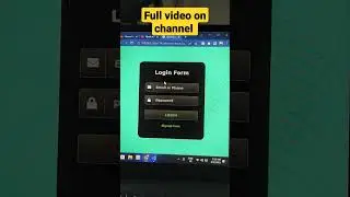 Interactive Login Form with HTML & CSS Animations | short video | Vikash Speaks.