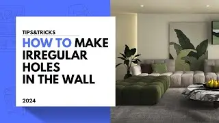 How to make irregular holes in the wall with Coohom