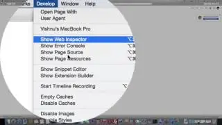 Enable Inspect Element on Safari