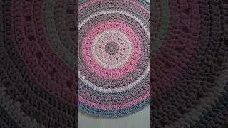 мастер класс  ⬆️⬆️⬆️ #ковриккрючком #crochetrug #crochettutorial #вязаниекрючком #howtocrochet