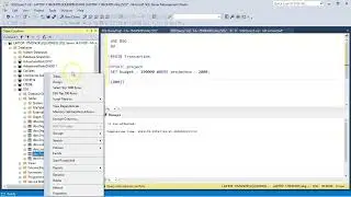 Using COMMIT ROLLBACK in SQL