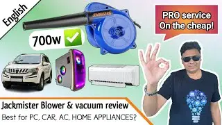 Jackmister Blower & Vacuum Cleaner review | Best for Car, PC, AC, Home appliance Service? [Eng]