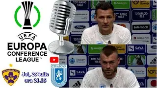 Costel Gâlcă şi Alex Creţu, optimişti înainte de NK Maribor – „U” Craiova