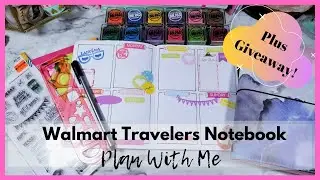 Walmart Travelers Notebook Plan With Me! PLUS Giveaway! (Closed)