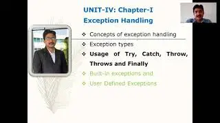 Exception Handling Keywords
