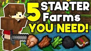 Top 5 Starter Farms for Minecraft Bedrock 26.1+ YOU NEED TO BUILD (2026)