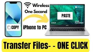 Wireless- How To Transfer Files From iPhone To PC in ONE SECOND