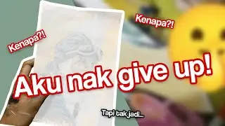 Bukan Ustaz Azhar Idrus lahh.. | Watercolor painting an old man - Time-Lapse #4