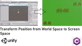 Transform a position from world to screen space, in Unity 3d using C#|World to Screen Coordinates