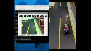 Self driving car run on raspberry pi - Xe tự hành nhận diện lane và biển báo #ccomputervision