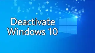 How To Deactivate Windows By Removing Product Key- Windows 10 - windows 11
