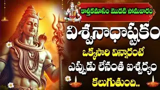కార్తీక మాసం స్పెషల్ | LORD SHIVA POWERFUL DEVOTIONAL SONGS 2024 | VISWANADASTAKAM | SHIVA SONGS
