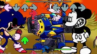 Friday Night Funkin: Sonic.EXE and Suicide Mouse sing Guns