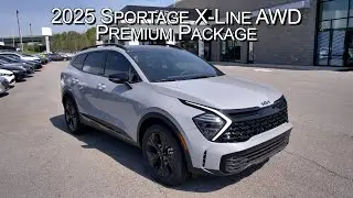 Brand New Wolf Gray 2025 Kia Sportage X-Line AWD Premium Package at Parkside Kia