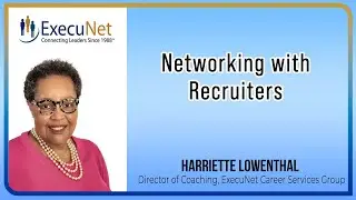Networking with Recruiters