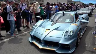 Italian Hypercar Convoy - Pagani Invasion! | Pagani Utopia - Huayra BC - Imola