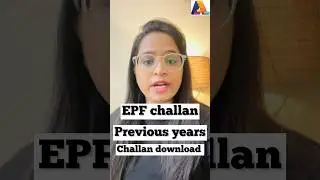 PF challan download for previous years #shorts