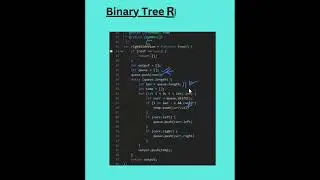 Binary Tree Right Side View Shorts in 45 Sec #leetcode #coding  #binarytree #faang #shorts