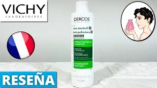 💙9 SECRETOS de VICHY Dercos Champú ANTICASPA DS Cabello Normal a GRASO 200ml [Review]✅Shampoo