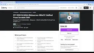 S7-1200 SCADA-Webserver-WinCC Unified From Scratch 3IN1 is available on Udemy 
