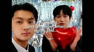 SUNJAY heartfelt messages that made me made me cryy :'(((