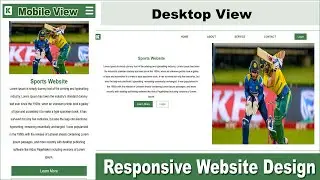 How to make responsive website? Live Project