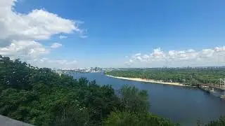 Panorama de Kyiv depuis le parc Volodymyrska Gorka (XIXe siècle)