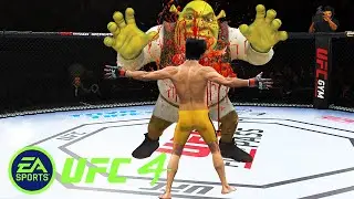 UFC4 Bruce Lee vs Shrek Ogre EA Sports UFC 4 - SUPER BATTLE