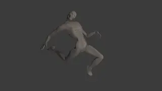 Blender 4.11 timelapse weird humanoid