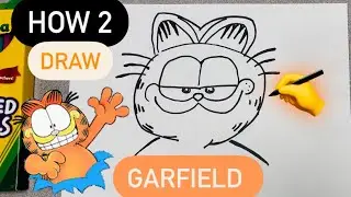 How to Draw Garfield EASY - for kids any age 