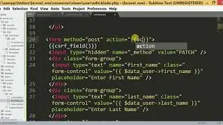 Laravel Tutorial for Beginners - Update or Edit Mysql Table Data