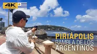 🇺🇾 PIRIÁPOLIS: RAMBLA de los ARGENTINOS | Maldonado | WALKING TOUR 2025 [ 4K ]