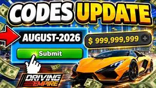 ALL NEW CODES FOR DRIVING EMPIRE 2026 AUGUST 🎁 FREE CARS + MONEY! ROBLOX DRIVING EMPIRE CODES