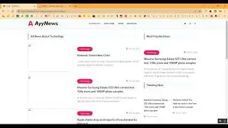 News Portal Management System in PHP Application Projects