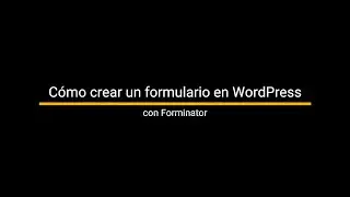 Tutorial Forminator para Wordpress ‐ Facundo Strano