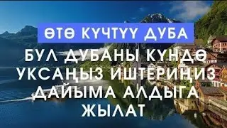 БУЛ ДУБАНЫ КҮНДӨ УКСАҢЫЗ ИШТЕРИҢИЗ АЛДЫГА ЖЫЛАТ. ИН ШАА АЛЛАХ!
