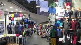 Call to prayer in a market in the Kadikoy