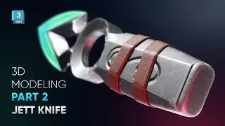 3D Jett Knife Modeling - 3dsmax - part 2
