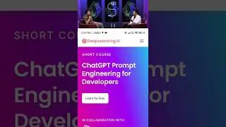 Open ai free Course by Andrew #openai #openaichat #ai #sandeepmaheshwari #shorts