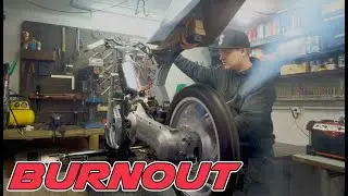 First BURNOUT of the Peugeot Fox Deluxe 50cc Racer