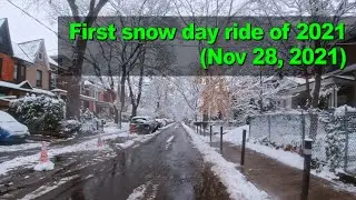 First snow day ride 2021