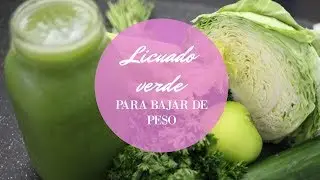 Licuado verde para bajar de peso ♡ Detox