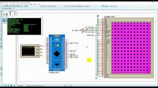 STM32F103C8T6 microcontroller with ILI9341 Display - Proteus Simulation