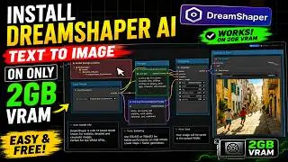 Easy Way to Install DreamShaper AI Locally | Text-to-Image on Only 2GB VRAM (FREE)
