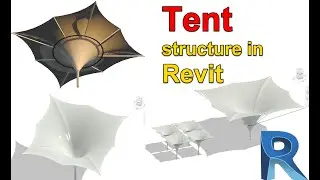 Revit tutorial (Day 47) Tent structure in revit