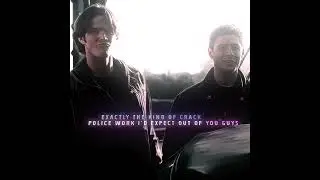 "You Two Are a Little Young For Marshals" Supernatural Edit - Lady Hear Me Tonight (Slowed) #shorts