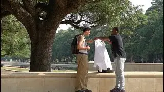 Homeless Man Gives Stranger A $1000 For A Shirt!
