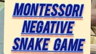 Montessori negative snake game #montessoricours
