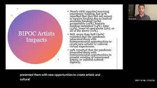 Impacts of COVID-19 on BIPOC Artists and Arts Administrators Research Findings & Results