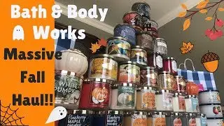 MASSIVE Bath & Body Works FALL Candle Haul| Autumn 2018🍁🍂